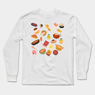 Korean foods Long Sleeve T-Shirt